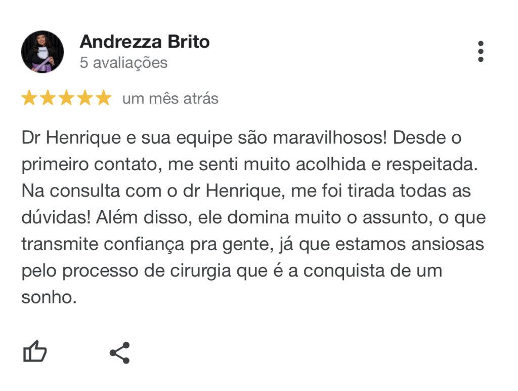 Depoimentos de pacientes reais do médico cirurgião plástico Dr Henrique Beletáble (1).