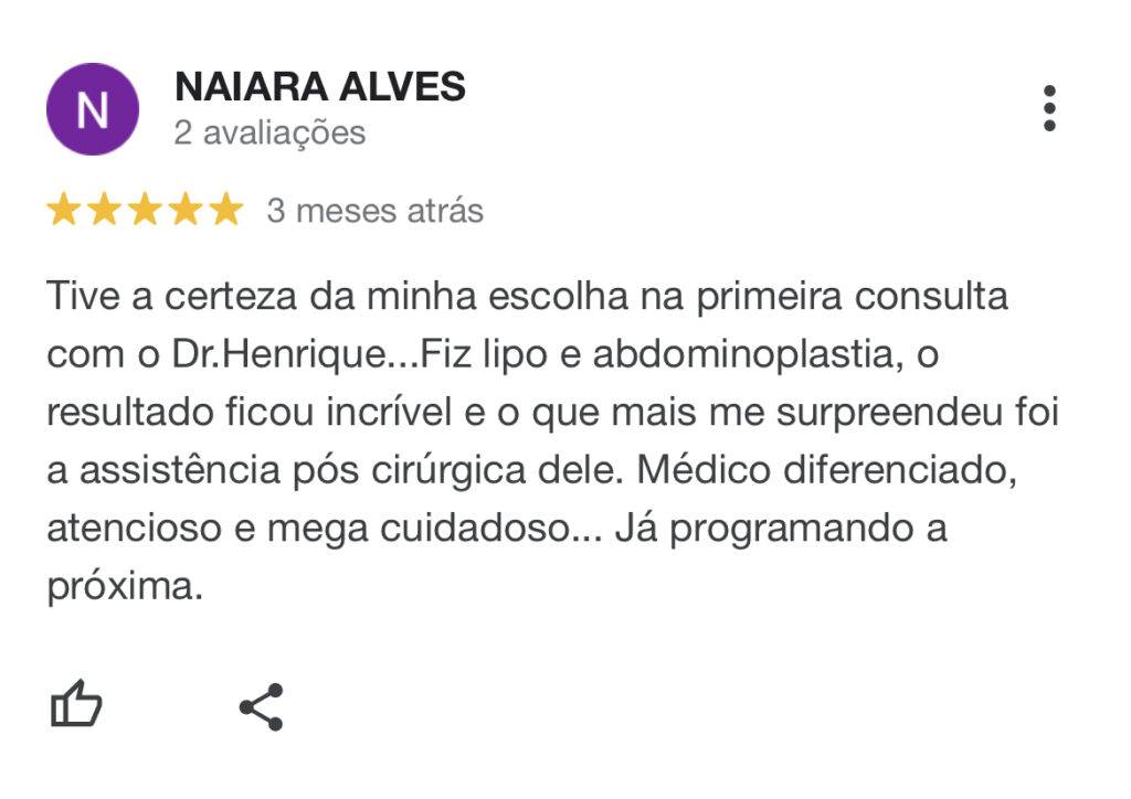 Depoimentos de pacientes reais atendidas pelo médico cirurgião plástico Dr Henrique Beletáble (2).