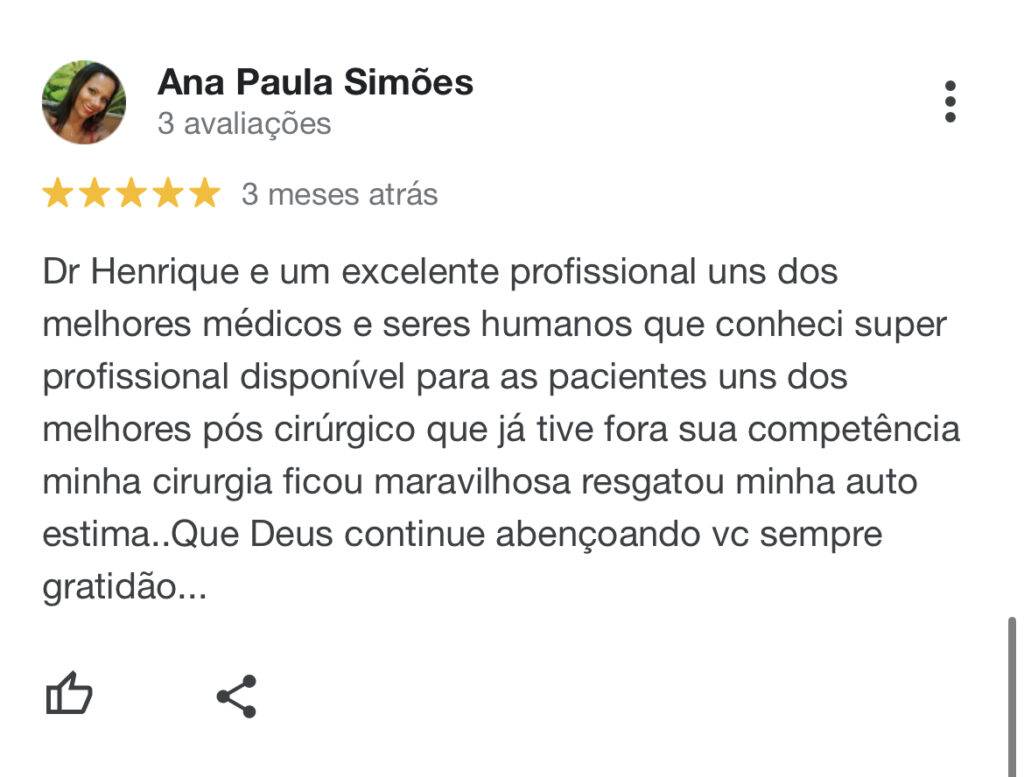 Depoimentos de pacientes reais atendidas pelo médico cirurgião plástico Dr Henrique Beletáble (3).