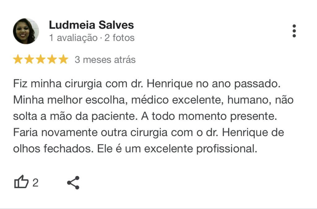 Depoimentos de pacientes reais do Dr Henrique Beletáble. (2)