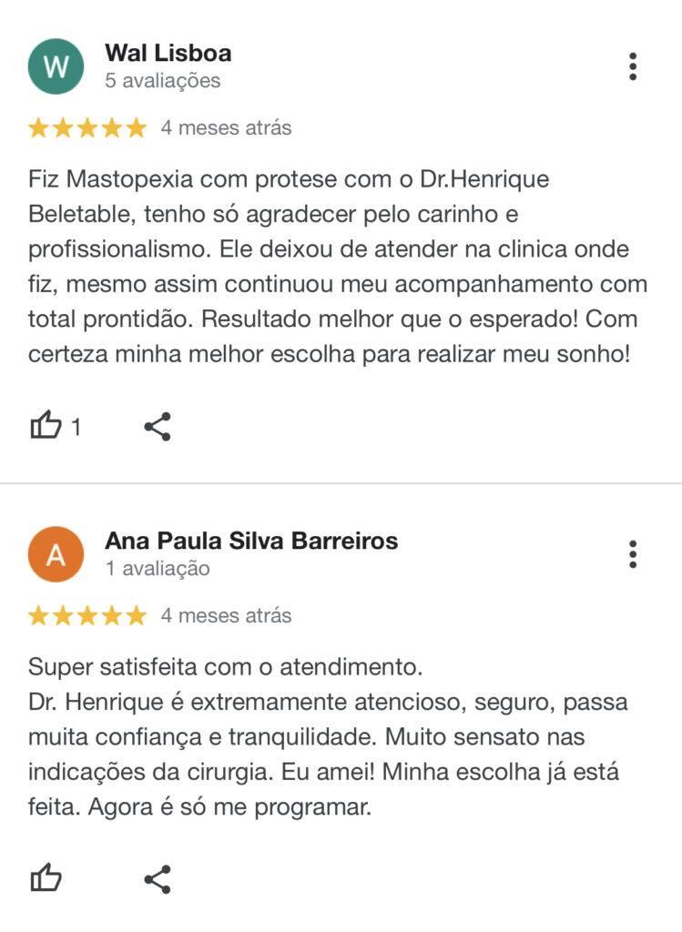 Depoimentos reais de pacientes do Dr Henrique Beletáble (2).