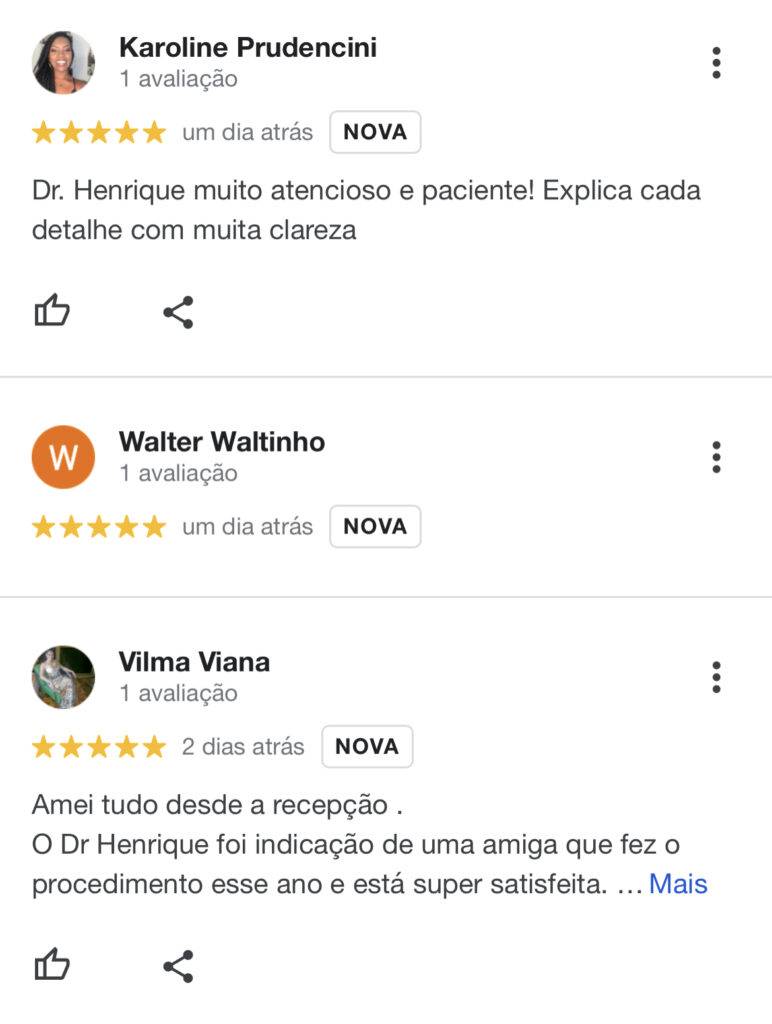 Depoimentos de pacientes reais do Dr Henrique Beletáble (2).